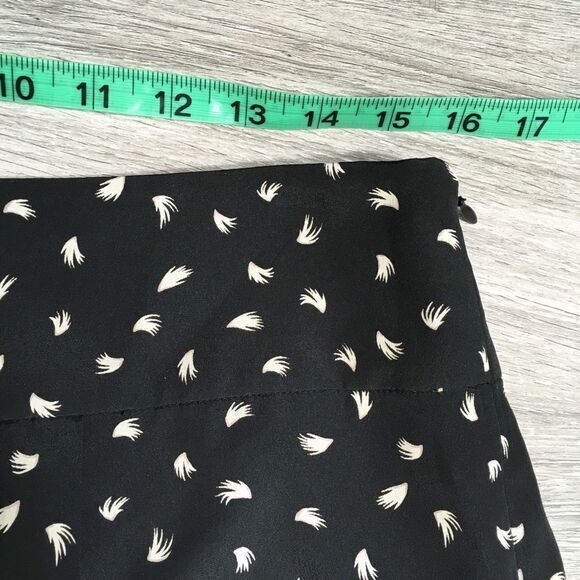 ANN TAYLOR LOFT BLACK WHITE MINI SKIRT 6 - Picture 8 of 12